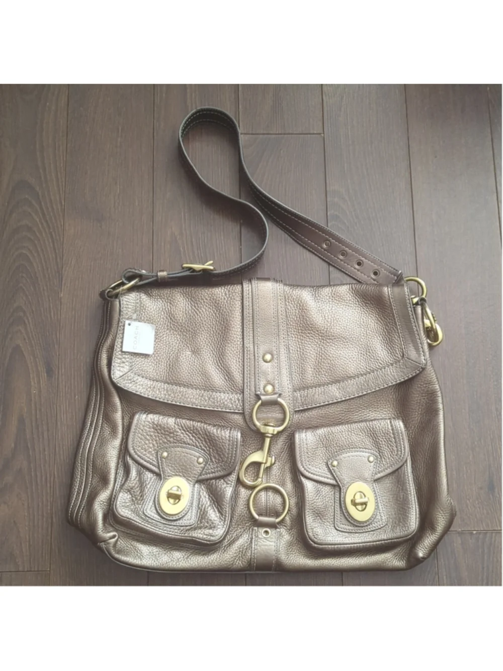 Coach G0982-F14043 Brooklyn EXTRA LARGE Shoulder Bag Messenger Satchel